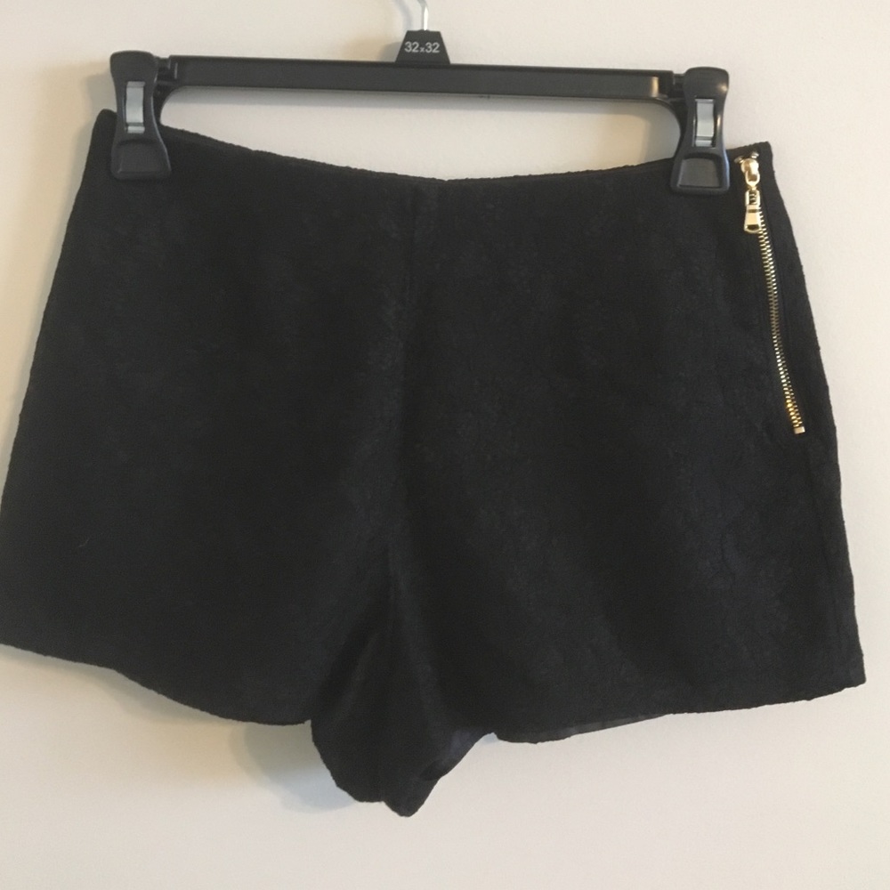 High-waisted shorts